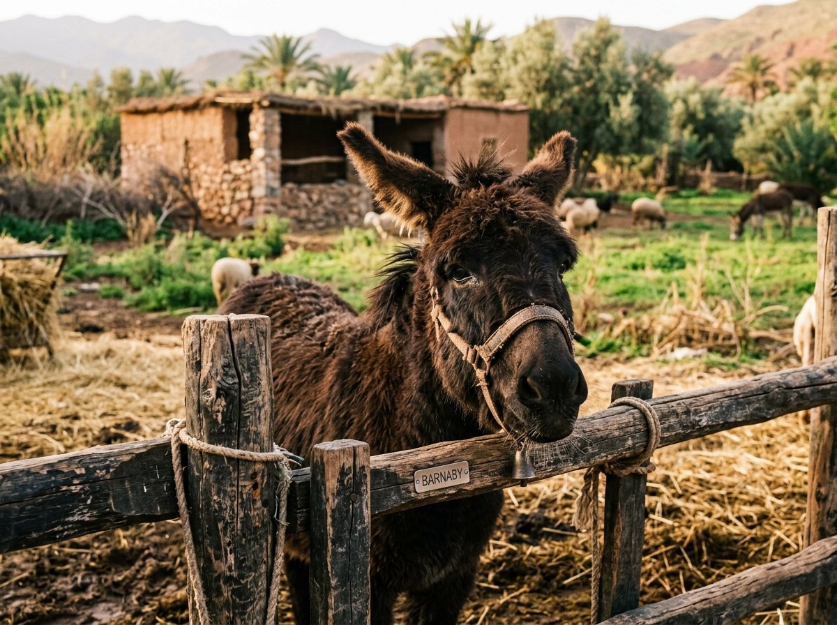 Barnaby the curious donkey
